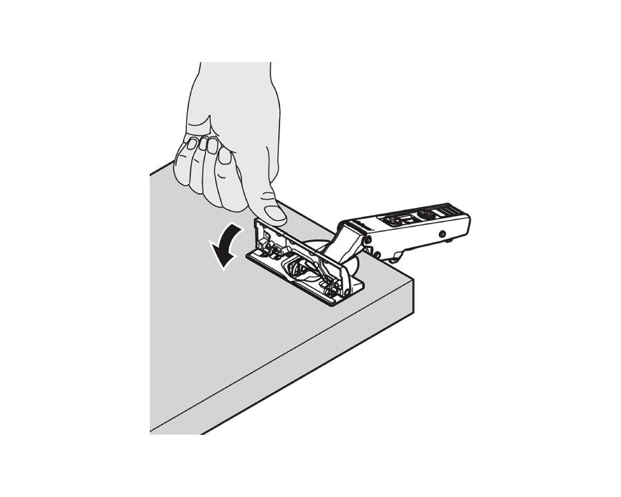 Blum CLIP top BLUMOTION Standard Soft Close Hinge 110 Degree. Half Overlay. Boss: INSERTA 71B3690