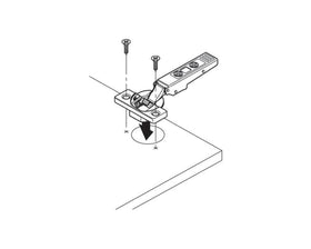 Blum CLIP top BLUMOTION Standard Soft Close Hinge 110 Degree. Inset Application. Boss: Screw-On by W&B