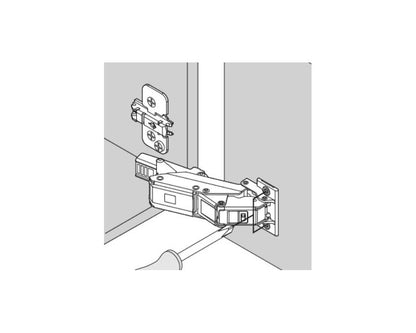 Blum CLIP top BLUMOTION 110° EXPANDO T hinge. Full Overlay. 71B453T