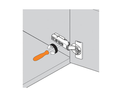 Blum CLIP top BLUMOTION Profile Door Soft Close Hinge 95 Degree. Full Overlay. Boss: EXPANDO 71B958E