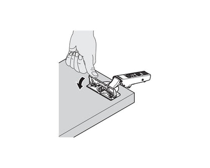 Blum CLIP top BLUMOTION Profile Door Soft Close Hinge 95 Degree. Half Overlay. Boss: INSERTA 71B9690