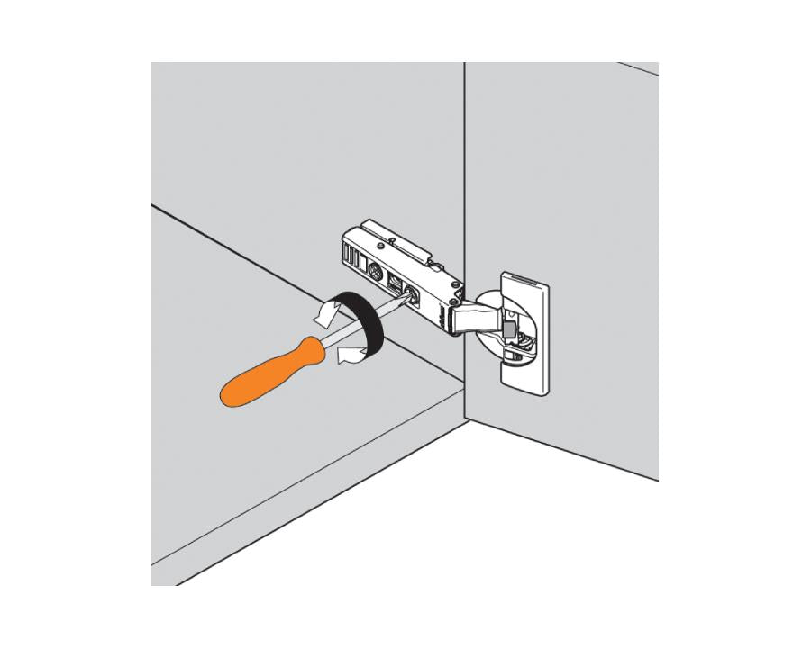 Blum CLIP top Standard Hinge 107 Degree Full Overlay Boss: EXPANDO 75T158E