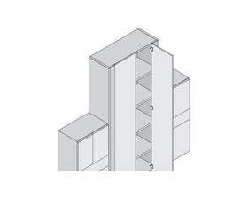 Blum CLIP top blind corner hinge 95° Inset, unsprung, Boss: Screw-On BM78T9550 by W&B