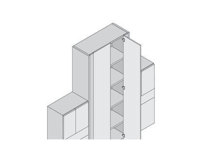 Blum CLIP top blind corner hinge 95° Inset, unsprung, Boss: Screw-On BM78T9550