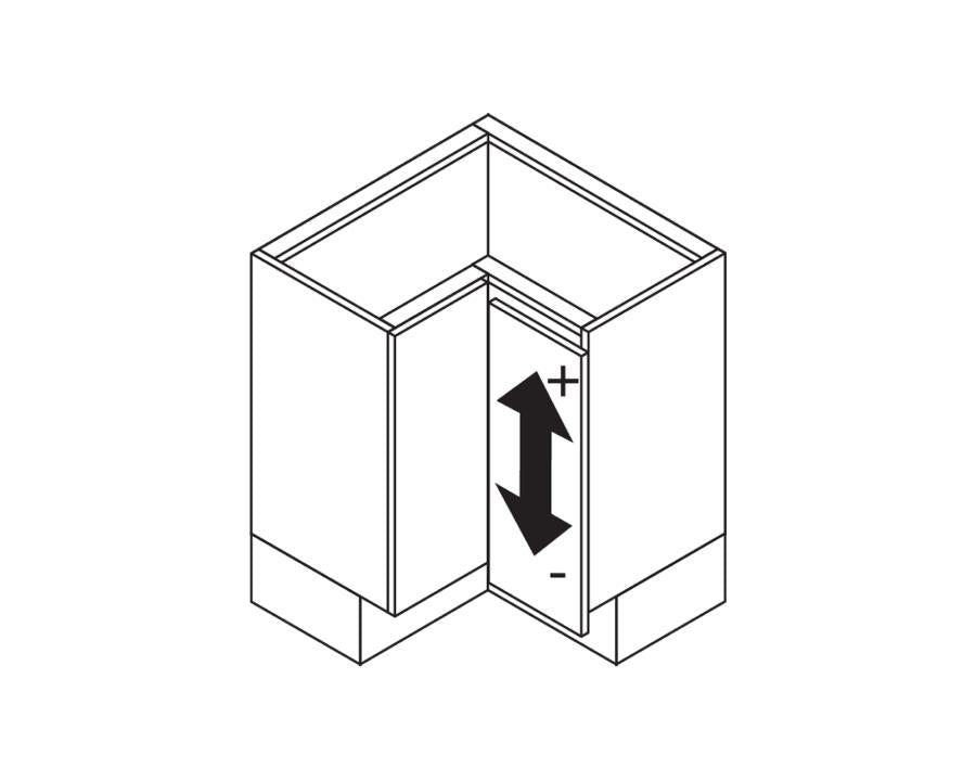 Blum CLIP top Bi-Fold Hinge 60 Degree. Boss: Knock-In 79T8530