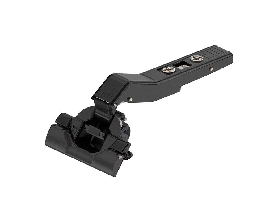 Blum CLIP top BLUMOTION Angled Hinge 45 Degree II, Full Overlay, Boss: INSERTA. In onyx black 79B3598 by W&B
