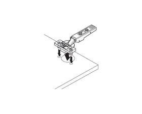 Blum CLIP top BLUMOTION Blind Corner Soft Close Hinge 95 Degree, Inset Application. Boss: Knock-In by W&B