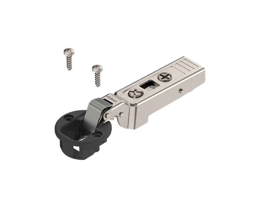 Blum CLIP top Glass Door Hinge 94 Degree Opening Angle. Half Overlay. Boss: Screw-On 75T4200 by W&B
