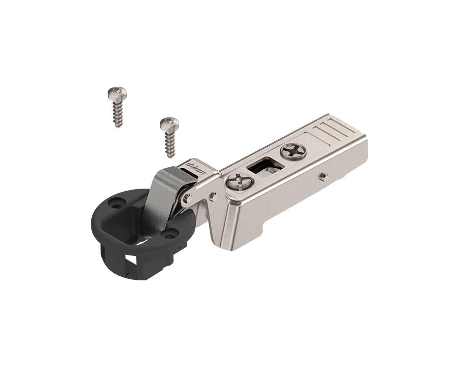 Blum CLIP top Glass Door Hinge 94 Degree Opening Angle. Inset Application. Boss: Screw-On 75T4300