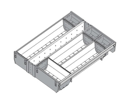 Blum ORGA-LINE Drawer Insert Cutlery Set. Cabinet Width: 450mm. Nominal Length: 450mm ZSI.45VEI4