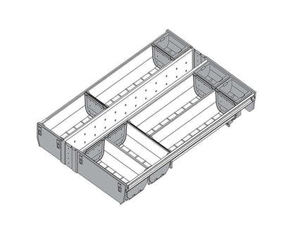 Blum ORGA-LINE Drawer Insert Cutlery Set. Cabinet Width: 450mm. Nominal Length: 550mm ZSI.45VEI7