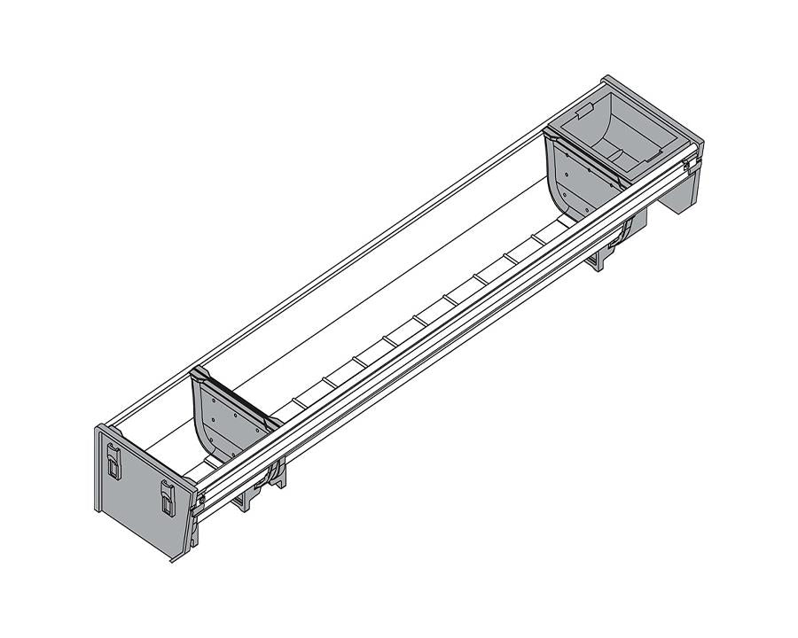 Blum ORGA-LINE Drawer Insert Cutlery Set. Cabinet Width: 103mm. Nominal Length: 550mm ZSI.550BI1N