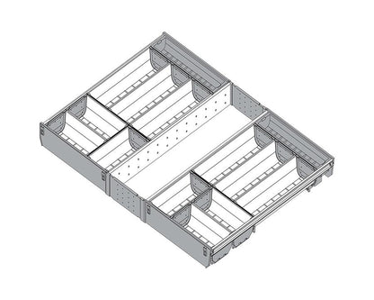 Blum ORGA-LINE Drawer Insert Cutlery Set. Cabinet Width: 800mm. Nominal Length: 550mm ZSI.80VEI7