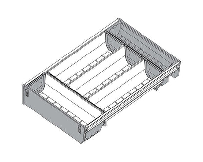 Blum ORGA-LINE Drawer Insert Cutlery Set. Width: 280mm. Nominal Length: 450mm ZSI.450BI3N