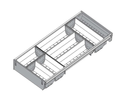 Blum ORGA-LINE Drawer Insert Cutlery Set. Width: 280mm. Nominal Length: 650mm ZSI.650BI3