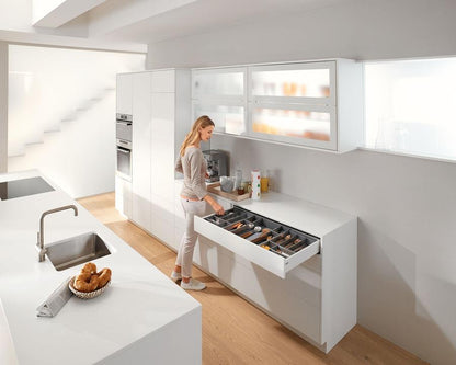 Blum ORGA-LINE Drawer Insert Cutlery Set For TANDEM For Wood Drawers. Width: 285mm. Nominal Length: 500mm ZHI.437BI3 *For TANDEM for Wood drawers only*