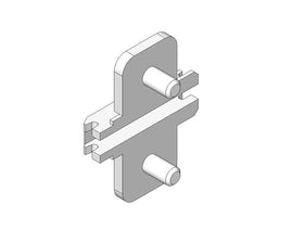 Blum CLIP Mounting Plate, 0mm Euro Screw 173L8100 by W&B
