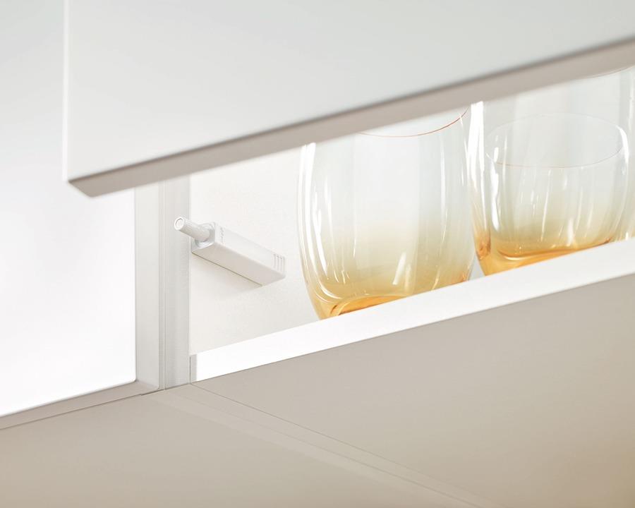 Blum TIP-ON for Doors Set, Short Version, 50mm, with magnet Silk White 956.1004 by W&B