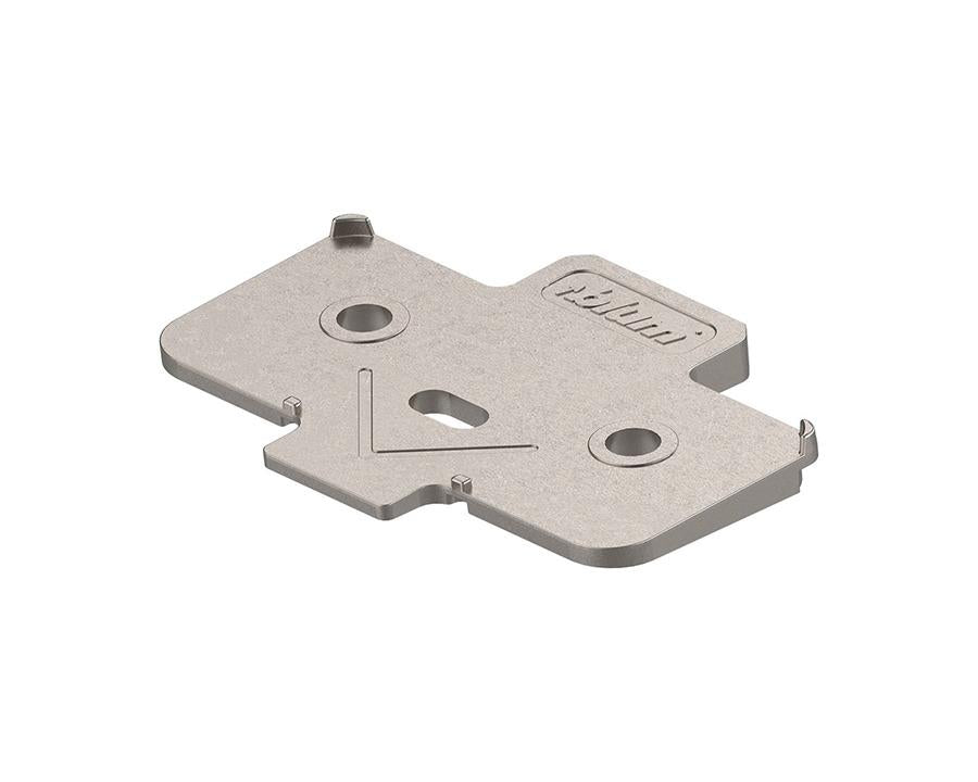 Blum Angled Spacer, Cruciform, +5 Degrees, Screw-On Version, Spacer Thickness: 0.8mm by W&B