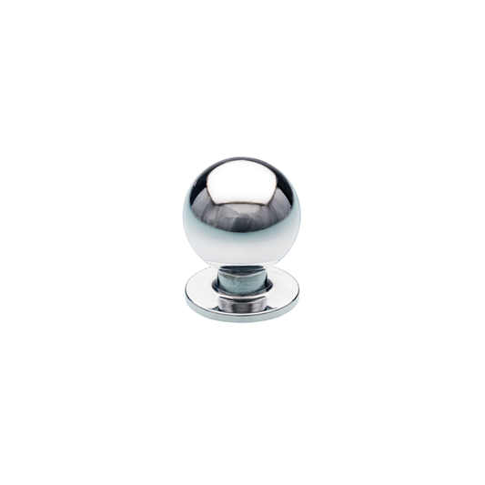 Brass bulb-style back-to-back cabinet knob pair, classic decorative door and drawer hardware for traditional and modern cabinetry applications