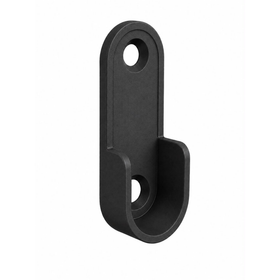 Oval End Flange | 16mm | Gunmetal Grey