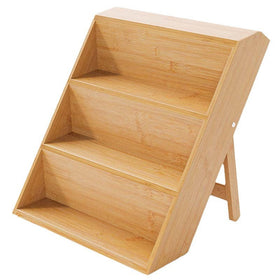 Bamboo Spice Drawer Organiser with 12 Large Jars
