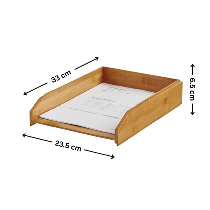 Bamboo Desk Tray for Document Organisation-1