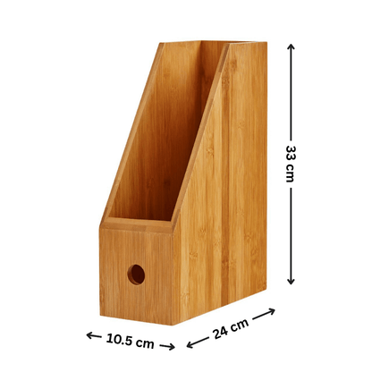 Bamboo Magazine Holder for Organised Storage-1