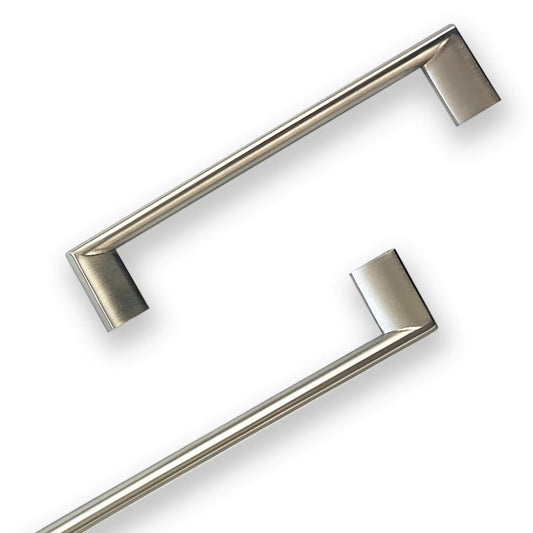 Barra by Momo solid brass cabinet handles in modern finish for kitchen cabinets and furniture hardware applications