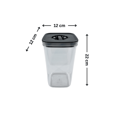 Black Airtight Container with Twist Lock – 2100ml-1