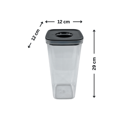 Black Airtight Container with Twist Lock – 2800ml-1
