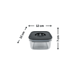Black Airtight Container with Twist Lock – 500ml