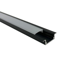 Aluminium Black Lighting Channel and Opaque Diffuser. Size: 2900mm by W&B