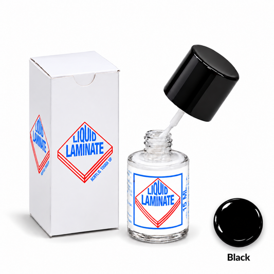 Black liquid laminate repair 15ml for fixing small chips and imperfections in melamine and laminate surfaces