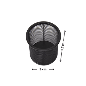 Black Mesh Pen Cup for Desk Organisation