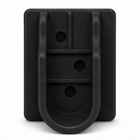U Flange | 16mm | Plastic | Black
