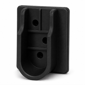 U Flange | 16mm | Plastic | Black
