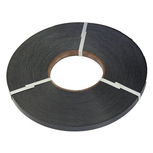 Black satin PVC edging tape for cabinet, furniture and joinery edge banding applications