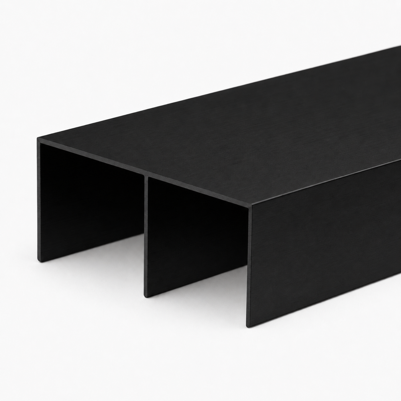 Black Wardrobe Top Track 5.7m- Double track system - Wardrobe Aluminium Framing