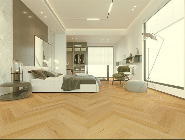 Australian Blackbutt - Herringbone Hybrid Flooring 8mm