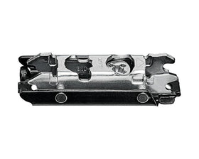 Blum CLIP Mounting Plate, 0 mm, Knock-In, In onyx black by W&B