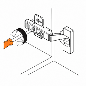 Blum CLIP Standard Hinge 100 Degree Full Overlay Boss Knock-In by W&B