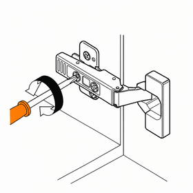 Blum CLIP top Standard Hinge 107 Degree Inset Application Boss Knock-In by W&B