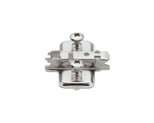 Blum 174E610Z CLIP 0mm Twin Mounting Plate with Short EXPANDO Dowel for Cabinet Hinges