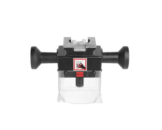 Blum 2‑spindle drilling head for MINIPRESS PRO and MINIPRESS Top by Wilson and Bradley, precision drilling tool for horizontal mounting plates, quick exchange head