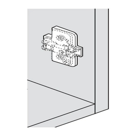 Blum Angled Spacer Cruciform +5 Degrees Screw-On Version Spacer Thickness 3mm by W&B