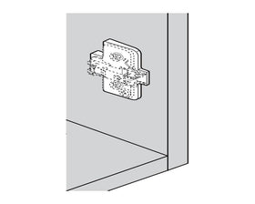 Blum Angled Spacer Cruciform +5 Degrees Screw-On Version Spacer Thickness 3mm by W&B