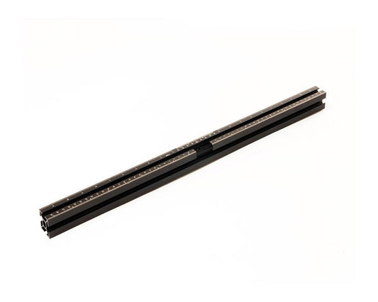 Blum M30‑0212 600 mm basic drilling ruler, black aluminium measurement tool for MiniPRESS/MiniDRILL setup