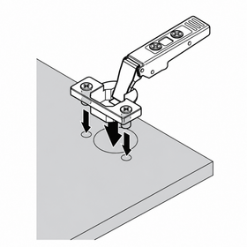 Blum CLIP top Standard Hinge 120 Degree Full Overlay Boss Knock-In For Use with AVENTOS by W&B