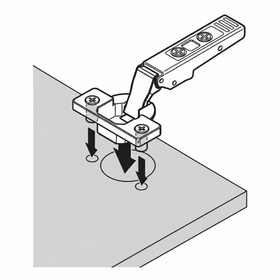 Blum CLIP top Wide Angle Hinge 170 Degree Full Overlay Boss Knock-In by W&B